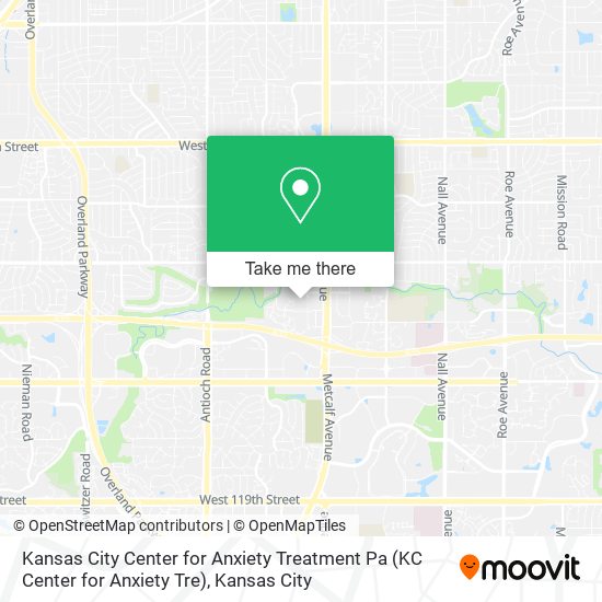 Mapa de Kansas City Center for Anxiety Treatment Pa (KC Center for Anxiety Tre)