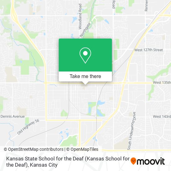 Mapa de Kansas State School for the Deaf