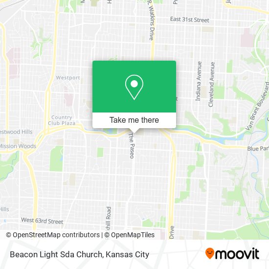 Mapa de Beacon Light Sda Church