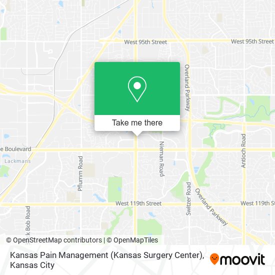 Mapa de Kansas Pain Management (Kansas Surgery Center)