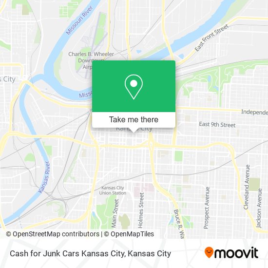 Cash for Junk Cars Kansas City map