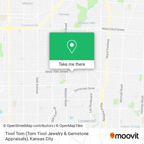 Mapa de Tivol Tom (Tom Tivol Jewelry & Gemstone Appraisals)