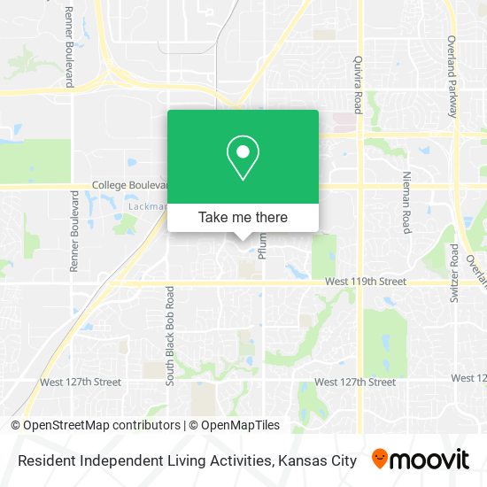 Resident Independent Living Activities map