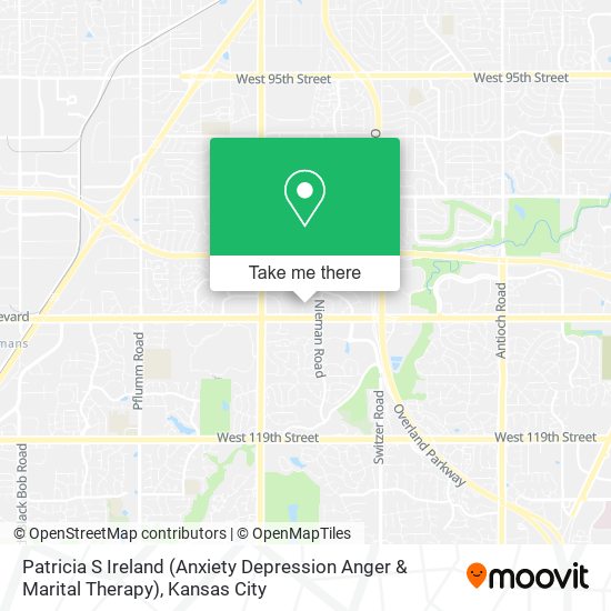 Patricia S Ireland (Anxiety Depression Anger & Marital Therapy) map