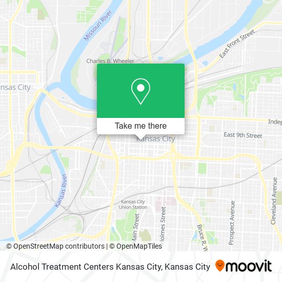Alcohol Treatment Centers Kansas City map