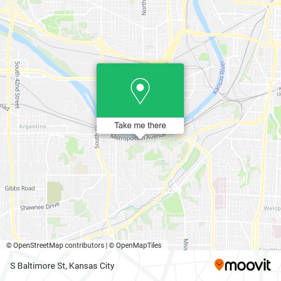 S Baltimore St map