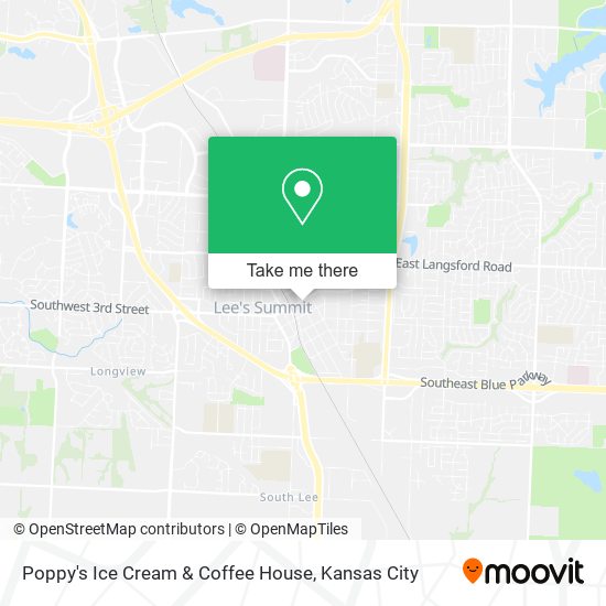 Mapa de Poppy's Ice Cream & Coffee House