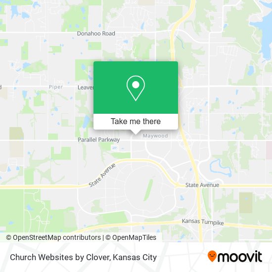 Mapa de Church Websites by Clover