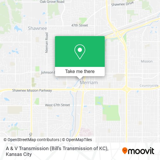 Mapa de A & V Transmission (Bill's Transmission of KC)