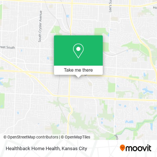Mapa de Healthback Home Health