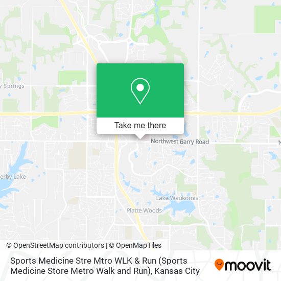 Sports Medicine Stre Mtro WLK & Run (Sports Medicine Store Metro Walk and Run) map