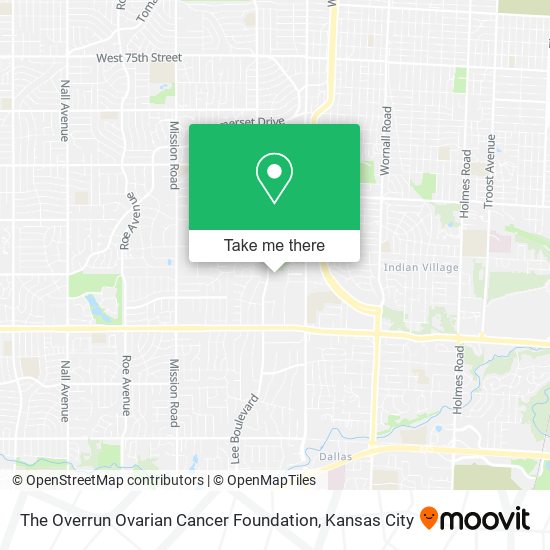 The Overrun Ovarian Cancer Foundation map