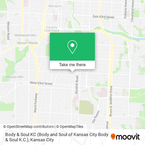 Body & Soul KC (Body and Soul of Kansas City Body & Soul K.C.) map