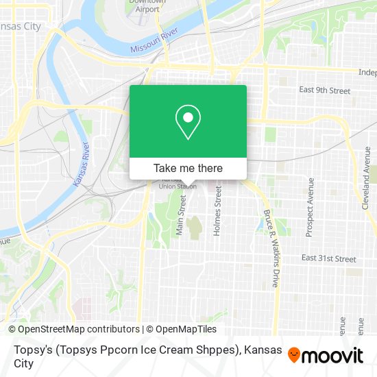 Mapa de Topsy's (Topsys Ppcorn Ice Cream Shppes)