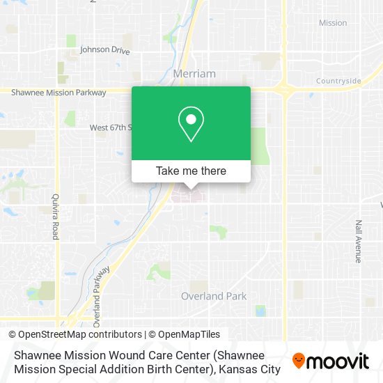 Shawnee Mission Wound Care Center (Shawnee Mission Special Addition Birth Center) map