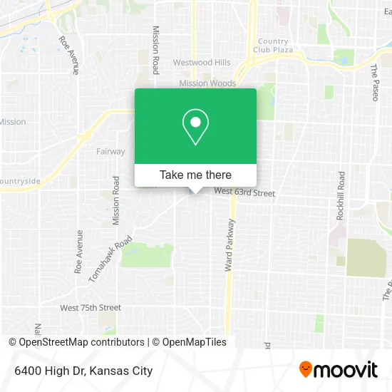 6400 High Dr map