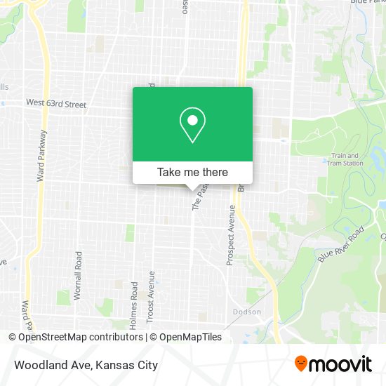 Woodland Ave map