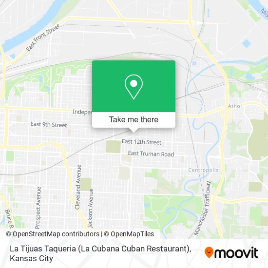 Mapa de La Tijuas Taqueria (La Cubana Cuban Restaurant)