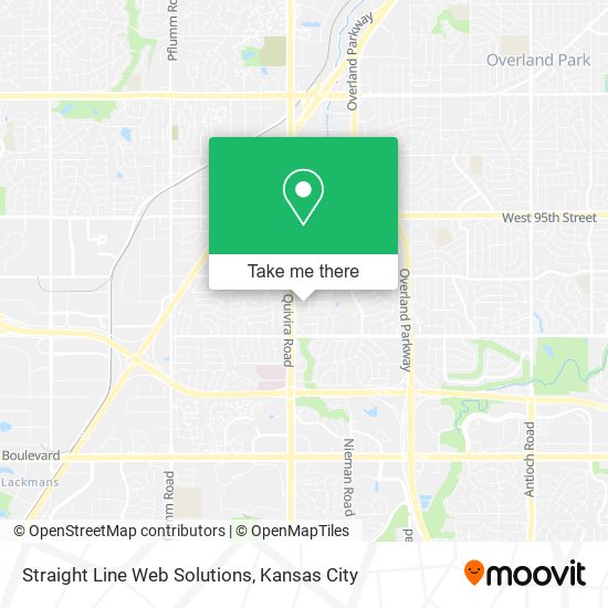 Straight Line Web Solutions map