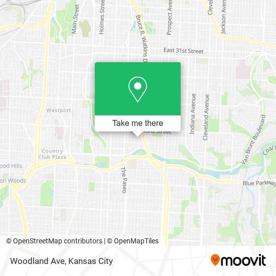 Woodland Ave map