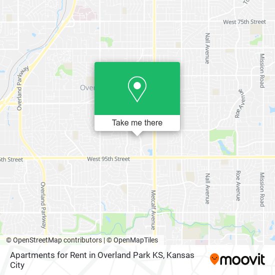 Apartments for Rent in Overland Park KS map