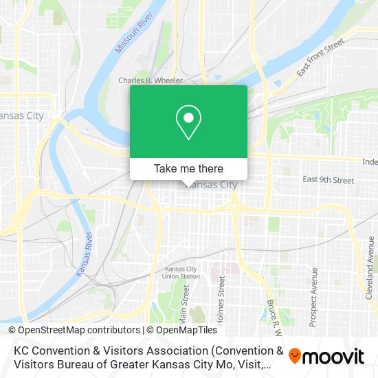 Mapa de KC Convention & Visitors Association