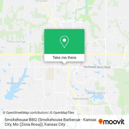 Mapa de Smokehouse BBQ (Smokehouse Barbecue - Kansas City, Mo (Zona Rosa))