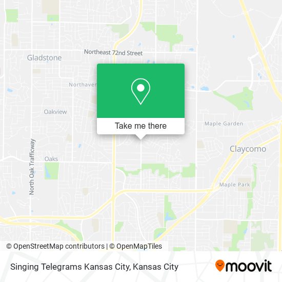Singing Telegrams Kansas City map