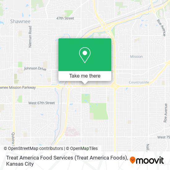 Mapa de Treat America Food Services (Treat America Foods)