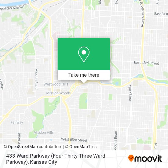 Mapa de 433 Ward Parkway (Four Thirty Three Ward Parkway)