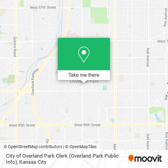 City of Overland Park Clerk (Overland Park Public Info) map