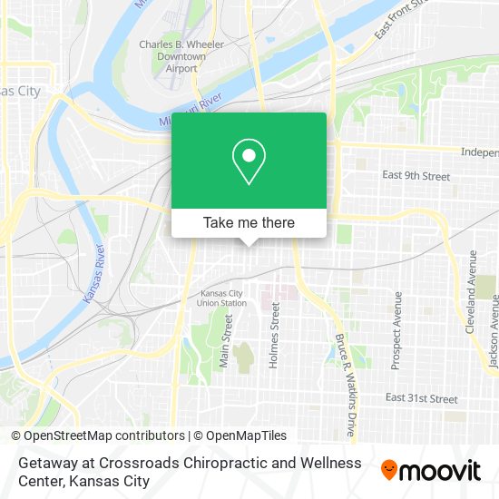 Getaway at Crossroads Chiropractic and Wellness Center map