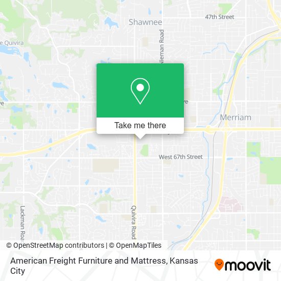 American Freight Furniture and Mattress map