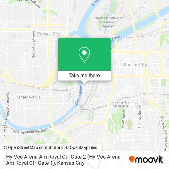 Hy-Vee Arena-Am Royal Ctr-Gate 2 map