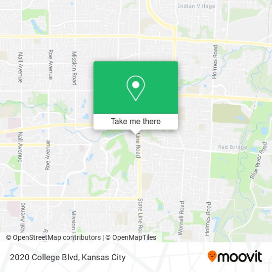 2020 College Blvd map