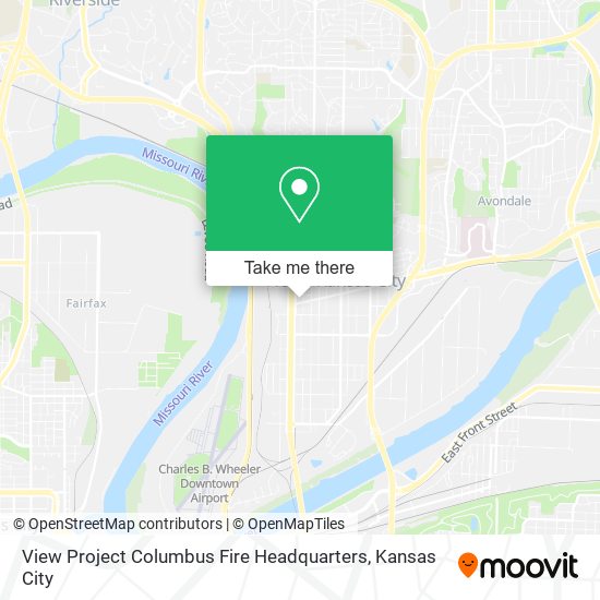 View Project Columbus Fire Headquarters map