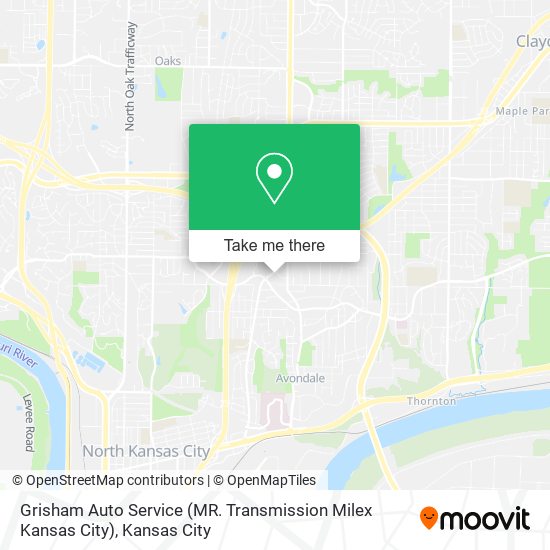 Mapa de Grisham Auto Service (MR. Transmission Milex Kansas City)