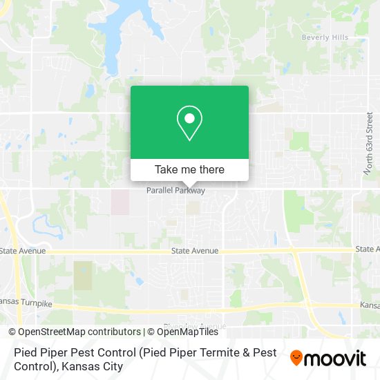 Pied Piper Pest Control map