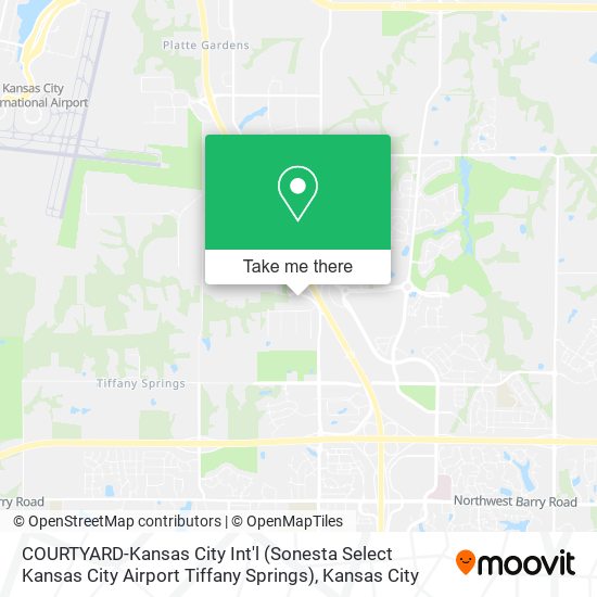 COURTYARD-Kansas City Int'l (Sonesta Select Kansas City Airport Tiffany Springs) map