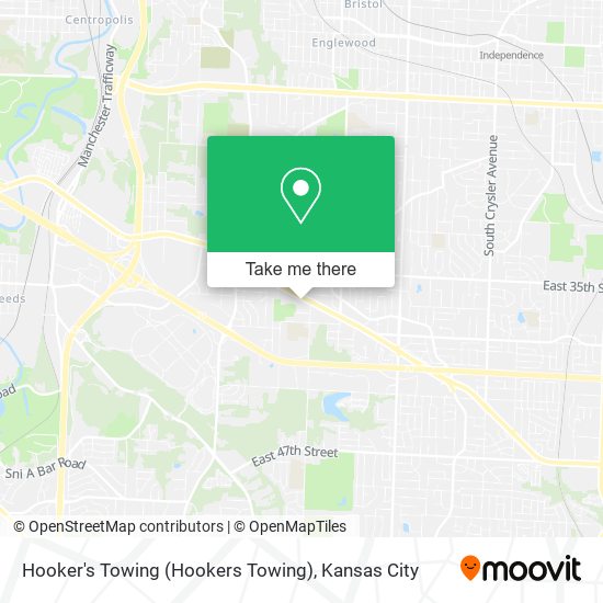 Mapa de Hooker's Towing (Hookers Towing)