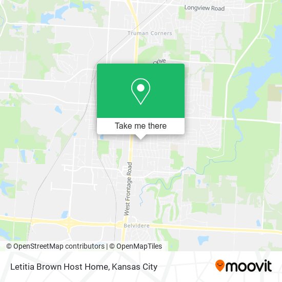 Letitia Brown Host Home map