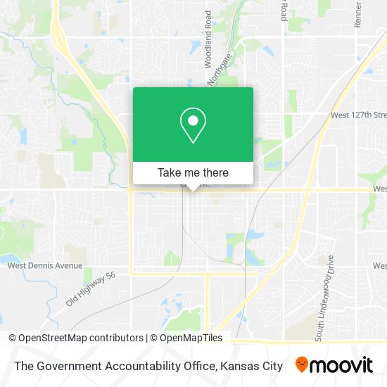 The Government Accountability Office map