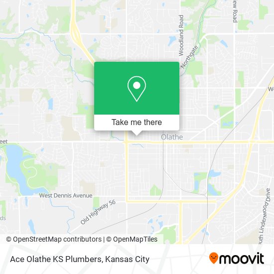 Ace Olathe KS Plumbers map