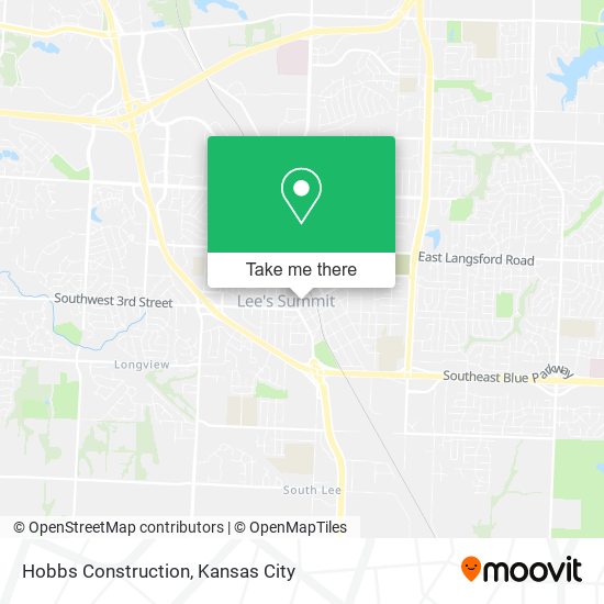 Hobbs Construction map