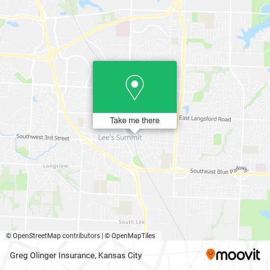Greg Olinger Insurance map