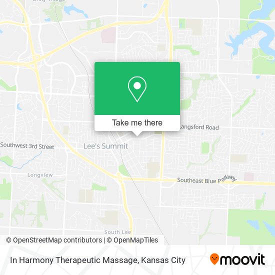 In Harmony Therapeutic Massage map
