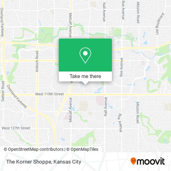 The Korner Shoppe map