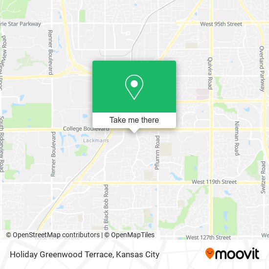 Holiday Greenwood Terrace map