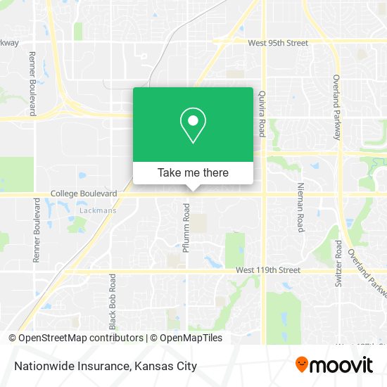 Mapa de Nationwide Insurance