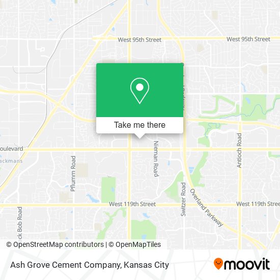 Mapa de Ash Grove Cement Company